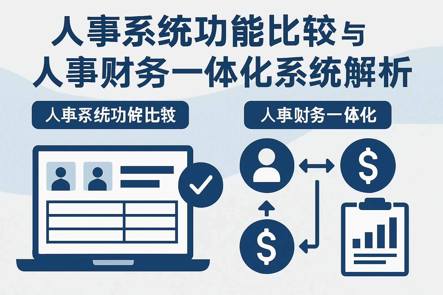人事系统功能比较与人事财务一体化系统解析