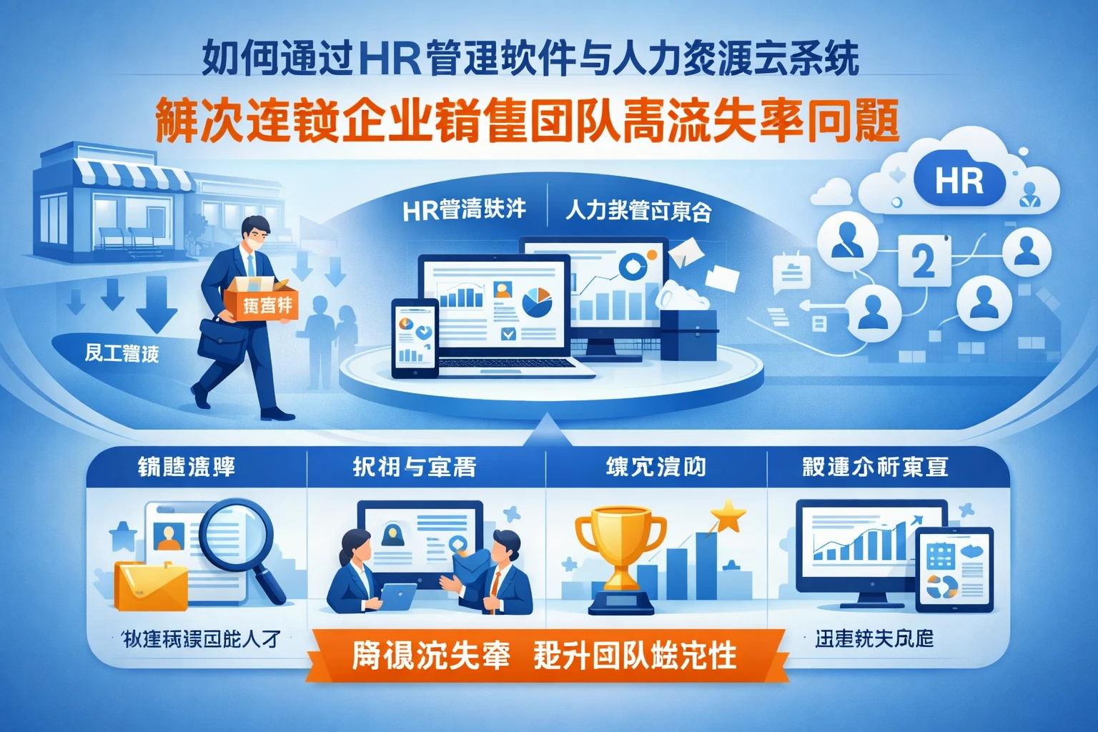 如何通过HR管理软件与人力资源云系统解决连锁企业销售团队高流失率问题