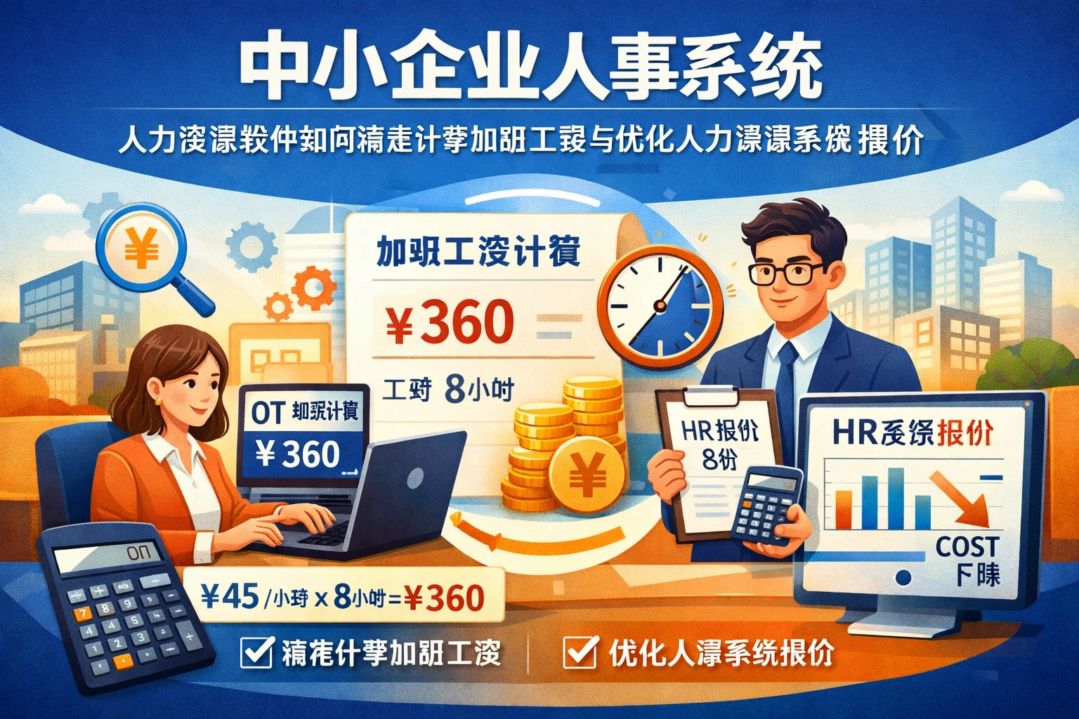 中小企业人事系统:人力资源软件如何精准计算加班工资与优化人力资源系统报价
