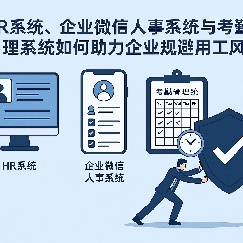 HR系统、企业微信人事系统与考勤管理系统如何助力企业规避用工风险