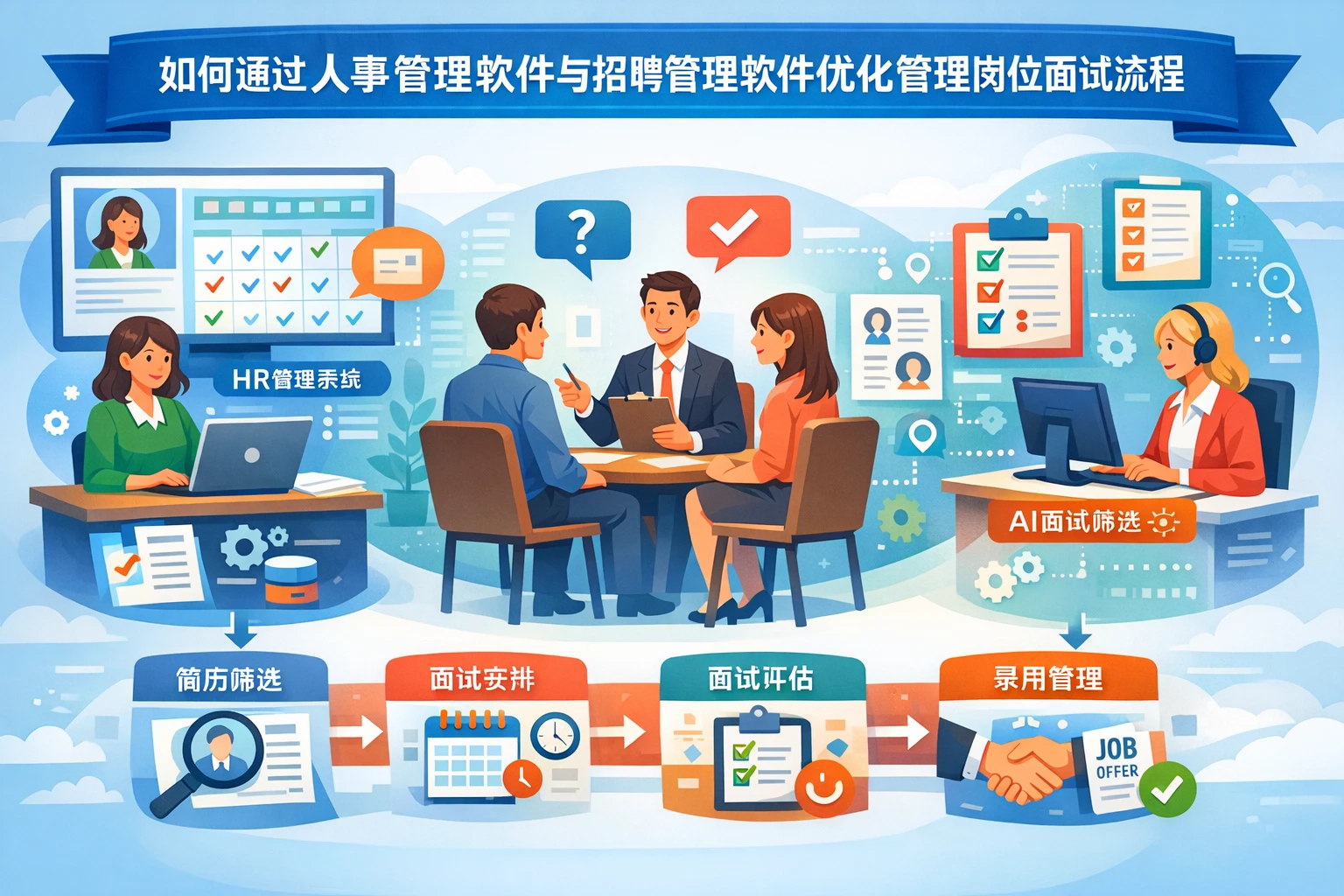 如何通过人事管理软件与招聘管理软件优化管理岗位面试流程