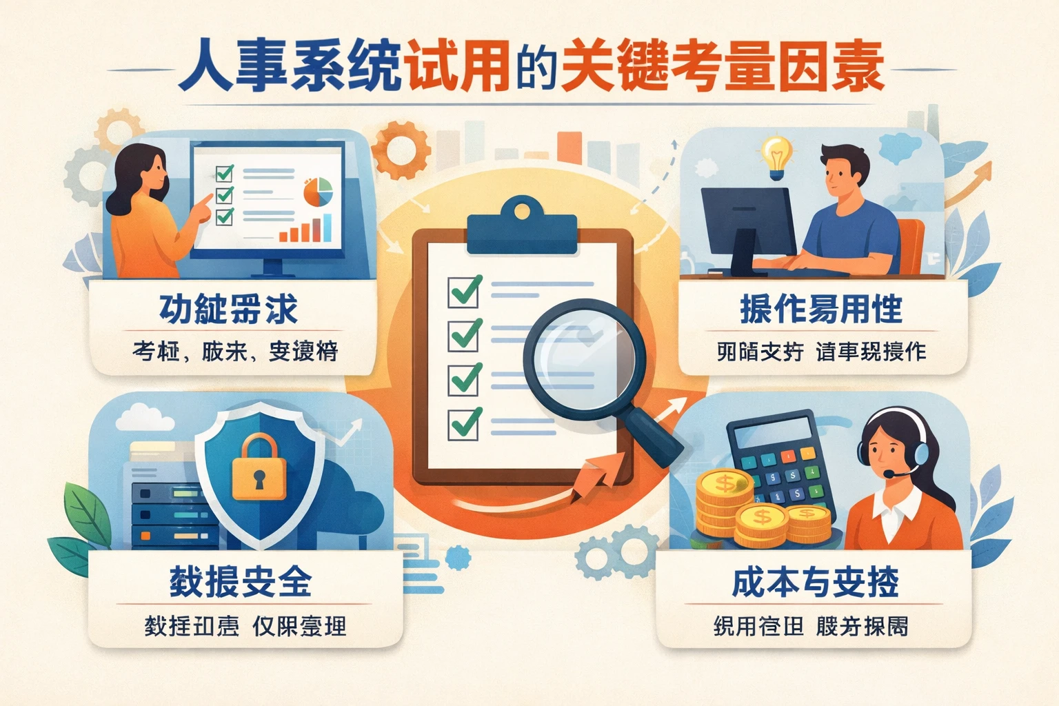 人事系统试用的关键考量因素