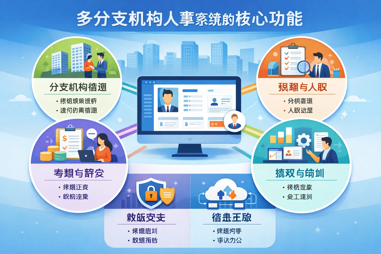 多分支机构人事系统的核心功能