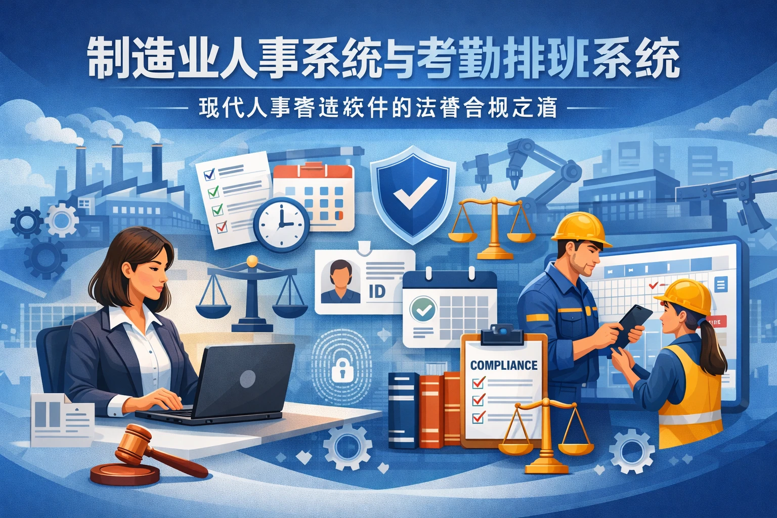 制造业人事系统与考勤排班系统：现代人事管理软件的法律合规之道