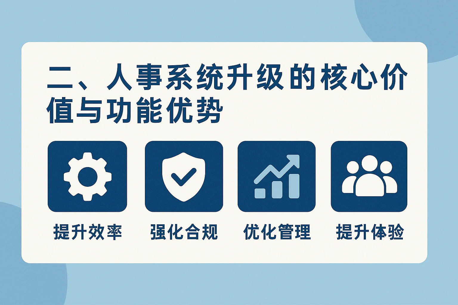 二、人事系统升级的核心价值与功能优势
