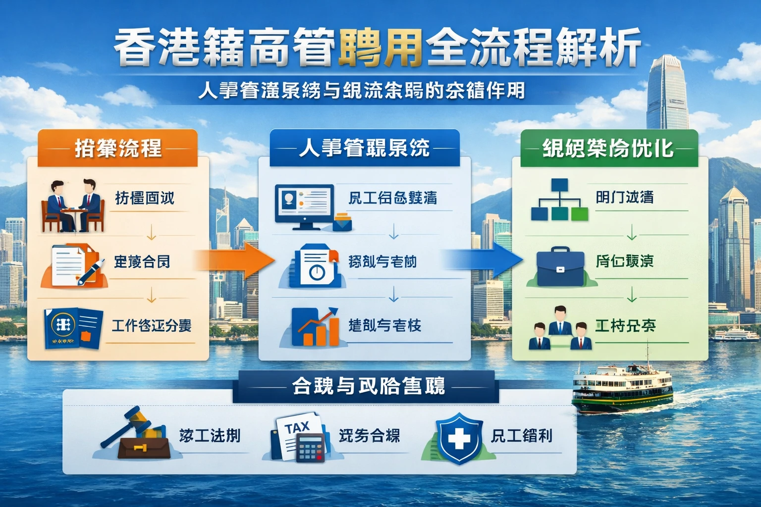 香港籍高管聘用全流程解析：人事管理系统与组织架构的关键作用