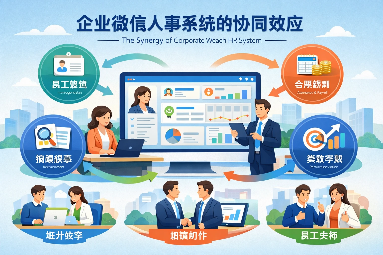 企业微信人事系统的协同效应