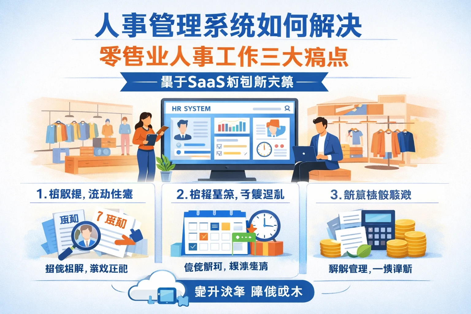 人事管理系统如何解决零售业人事工作三大痛点 - 基于SaaS的创新方案