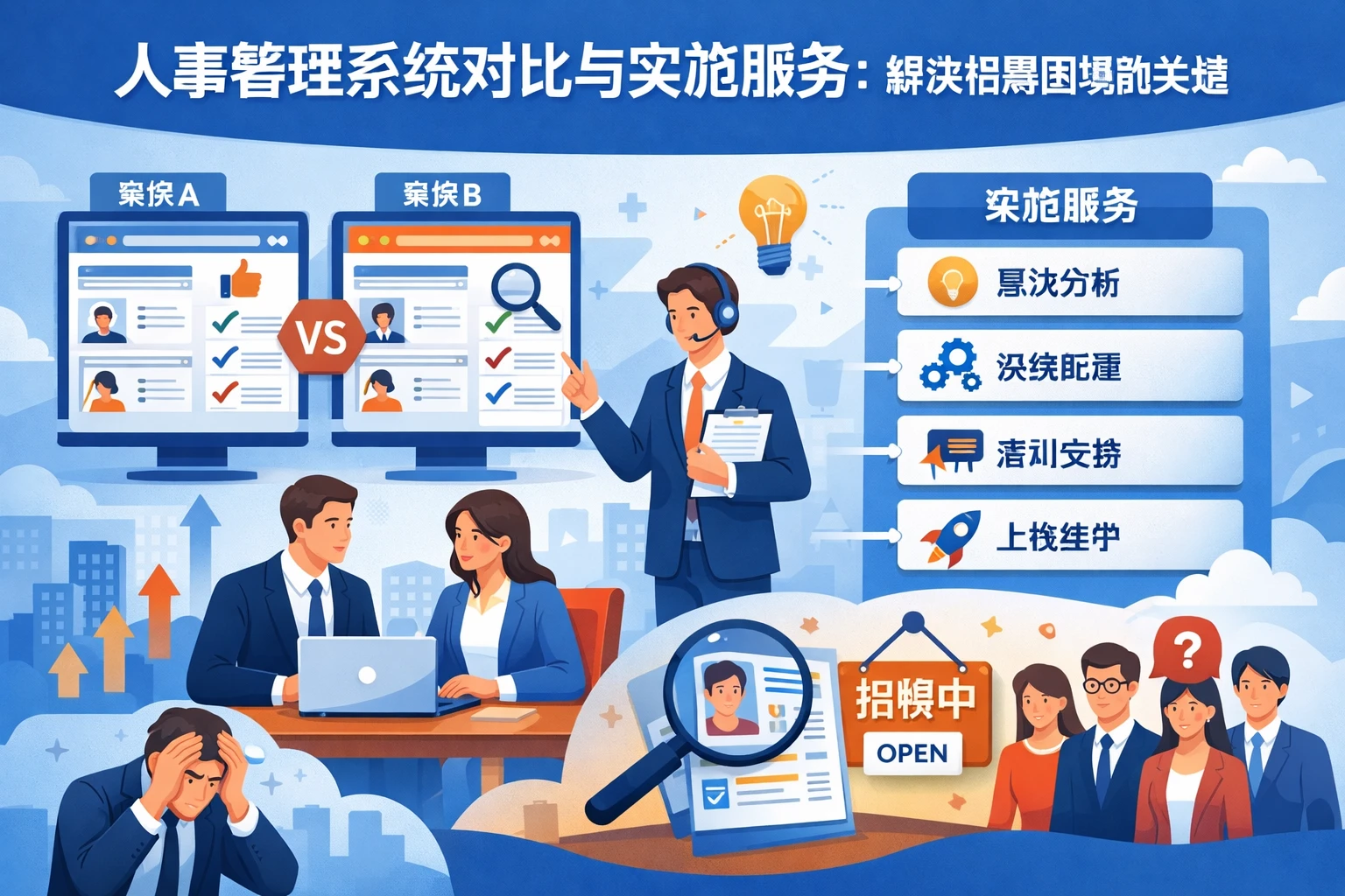 人事管理系统对比与实施服务：解决招聘困境的关键