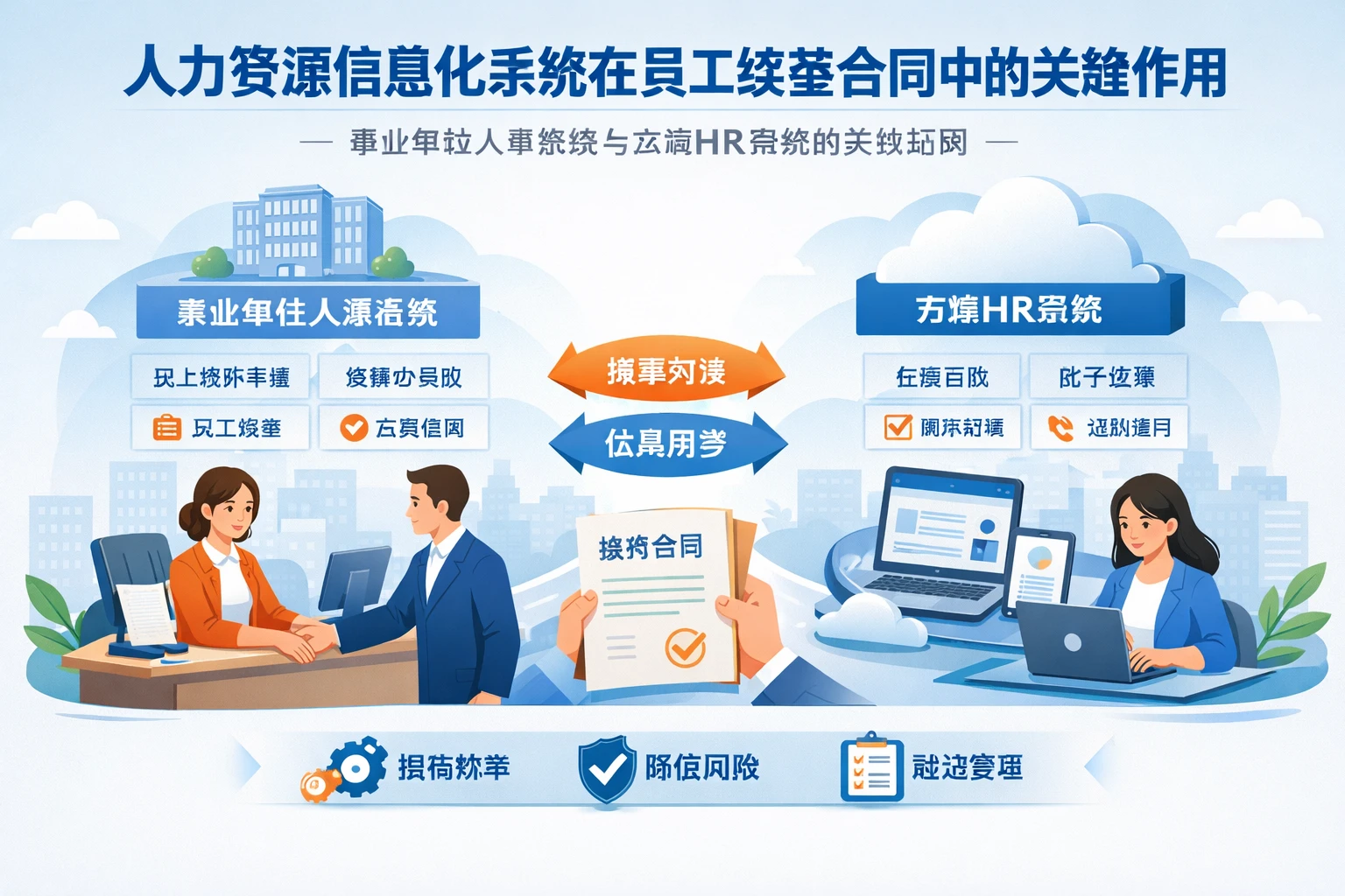 人力资源信息化系统在员工续签合同中的关键作用:事业单位人事系统与云端HR系统的实践应用