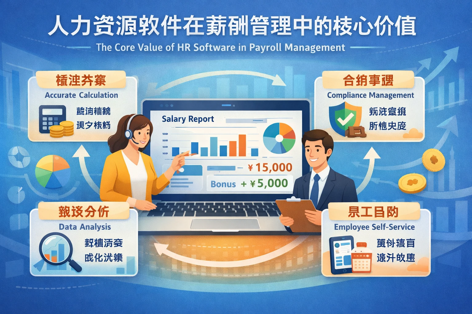 人力资源软件在薪酬管理中的核心价值