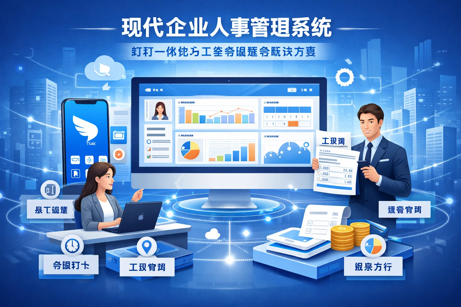 现代企业人事管理系统:钉钉一体化与工资考勤整合解决方案