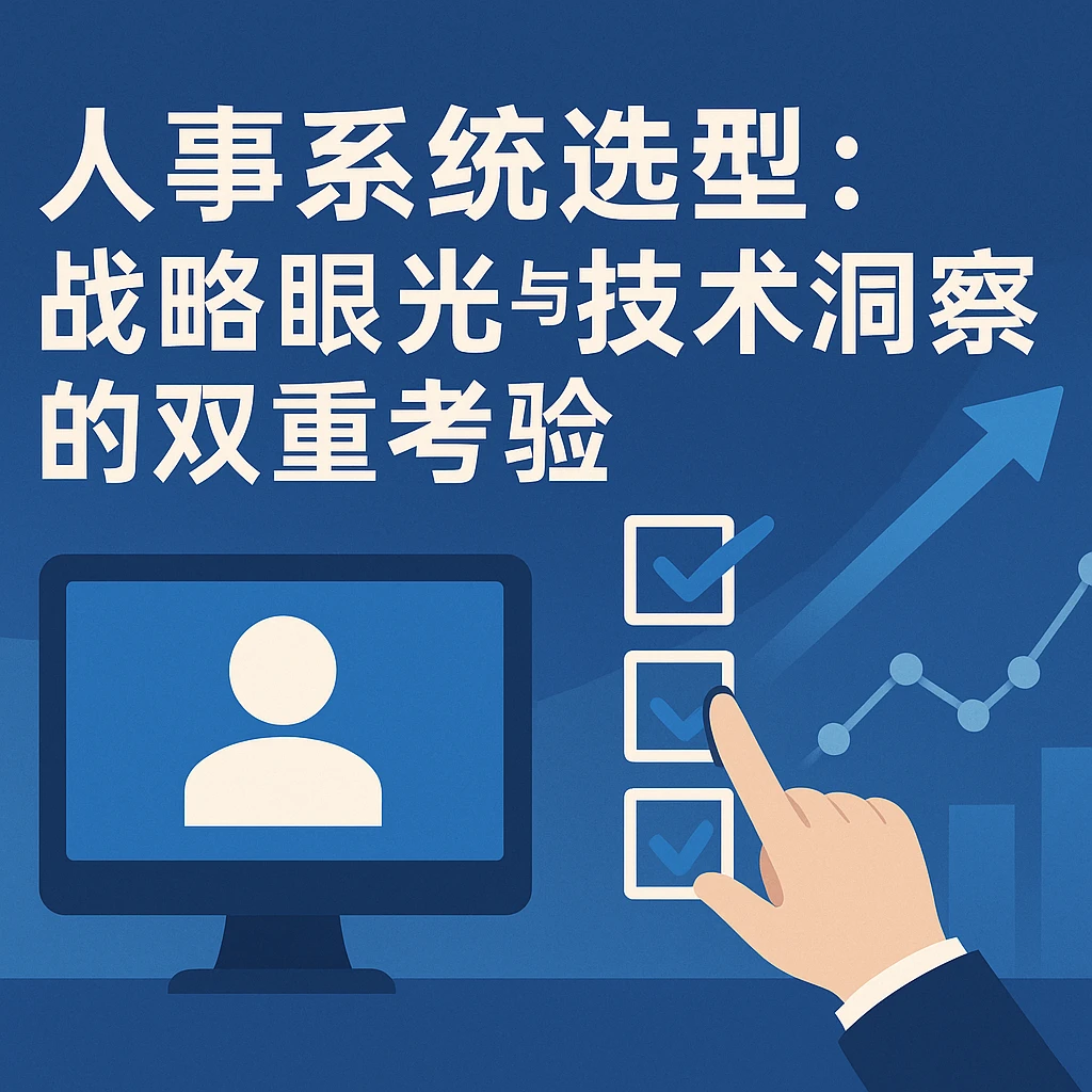 人事系统选型：战略眼光与技术洞察的双重考验