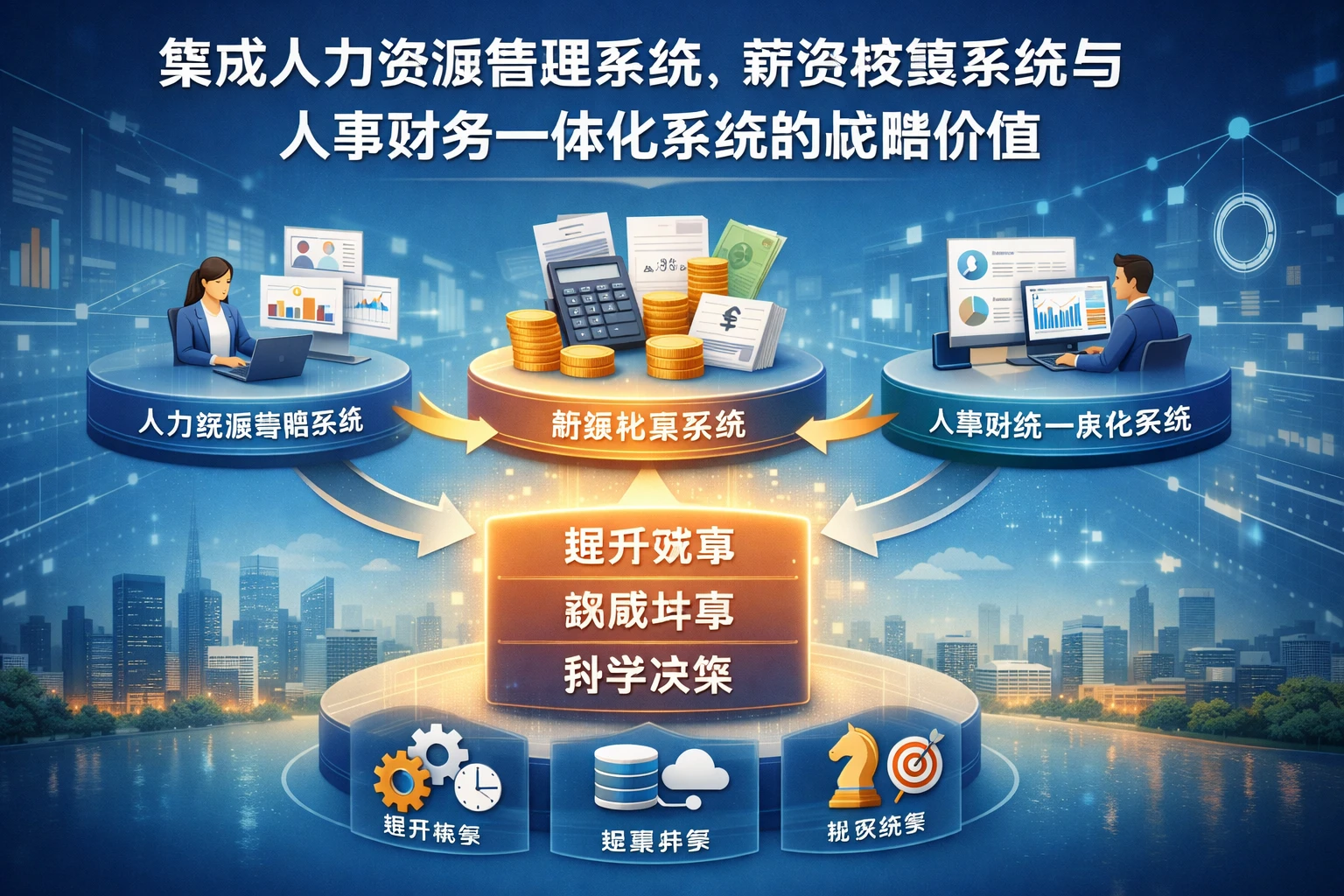 集成人力资源管理系统、薪资核算系统与人事财务一体化系统的战略价值