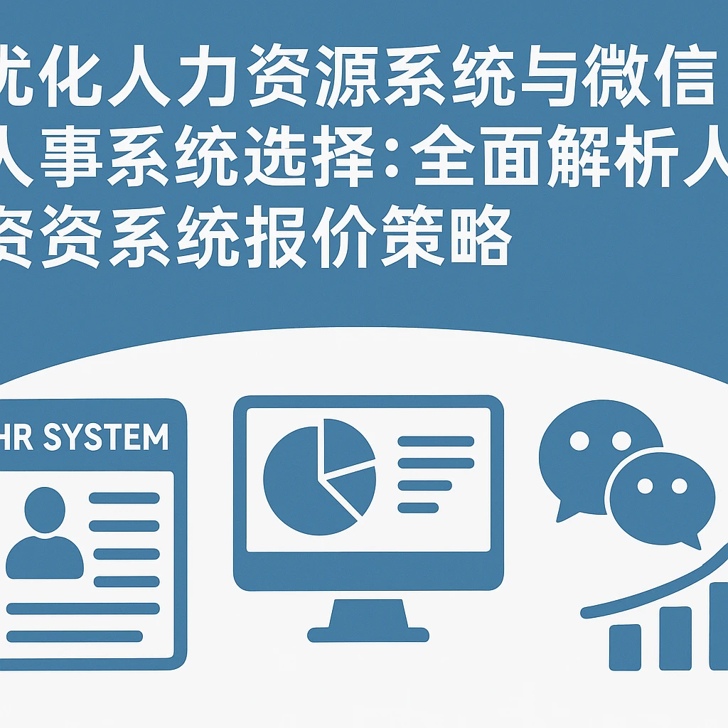 优化人力资源系统与微信人事系统选择：全面解析人力资源系统报价策略