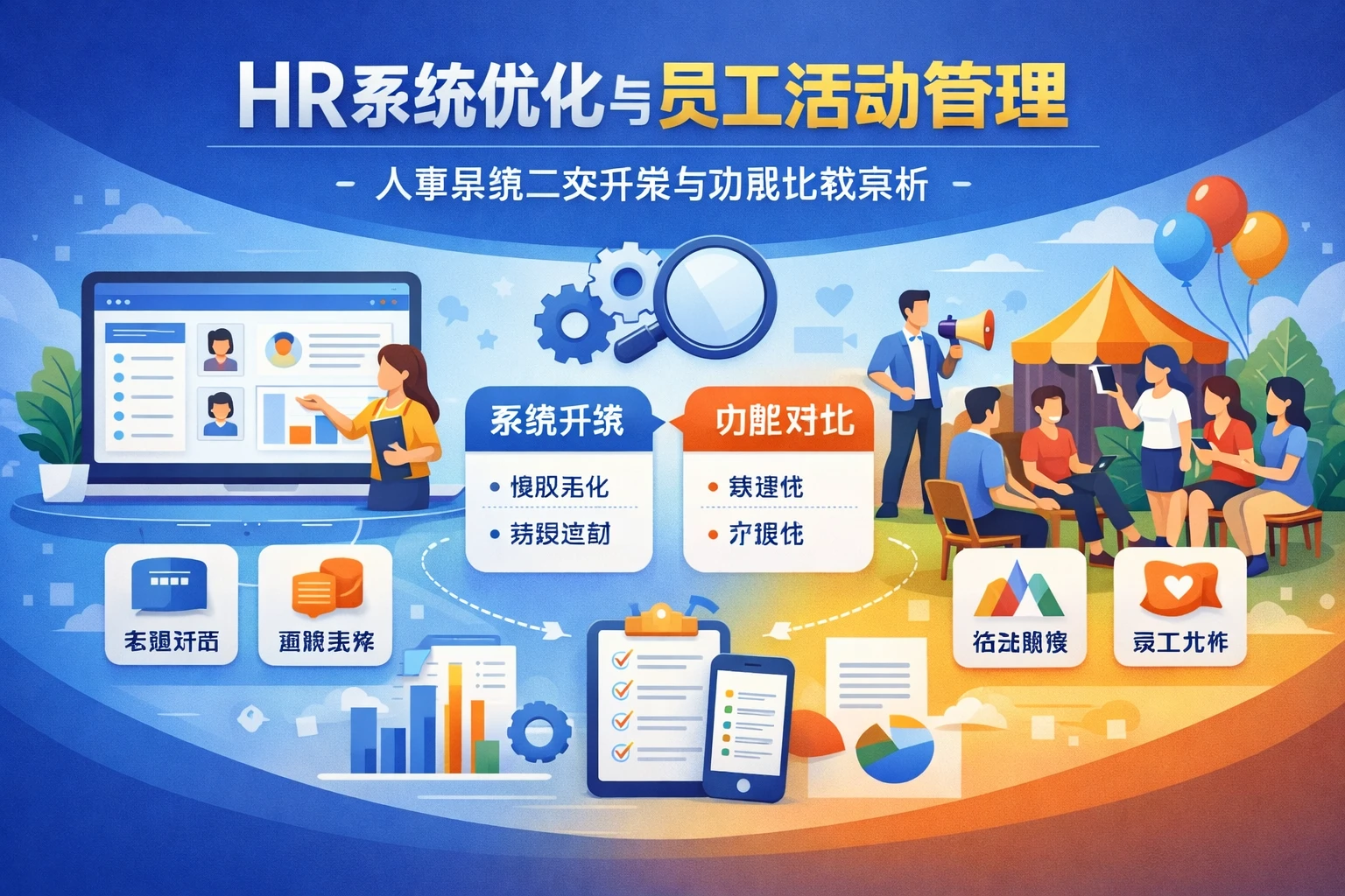 HR系统优化与员工活动管理：人事系统二次开发与功能比较探析