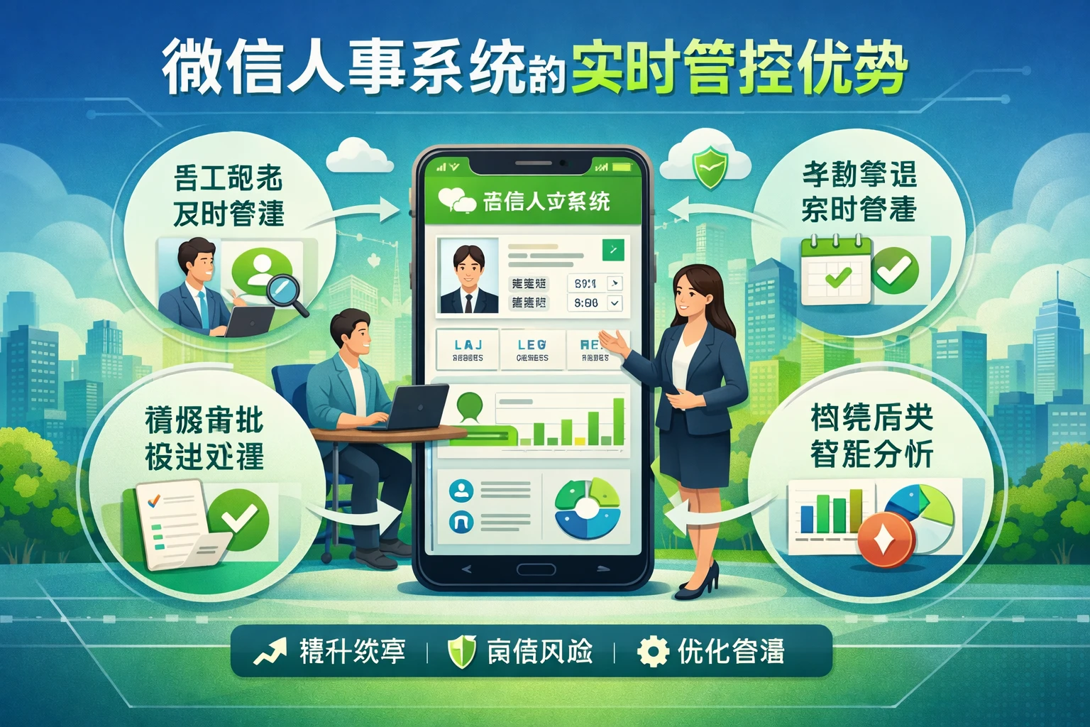 微信人事系统的实时管控优势