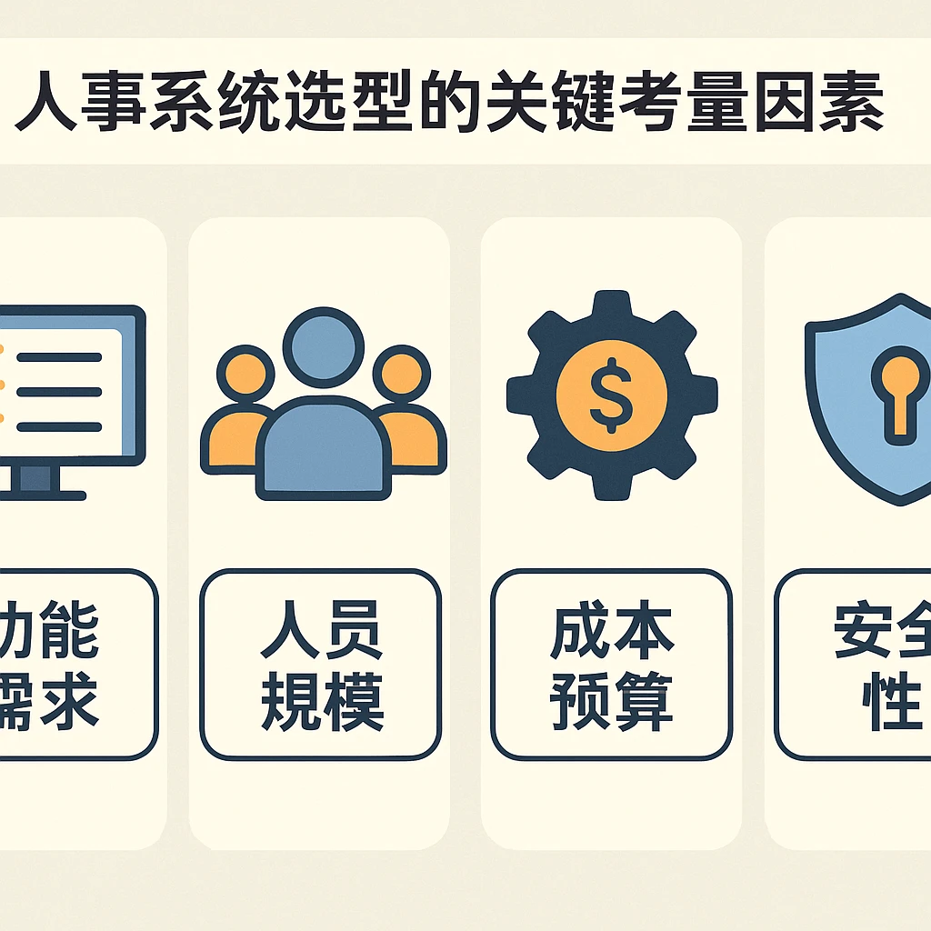 人事系统选型的关键考量因素