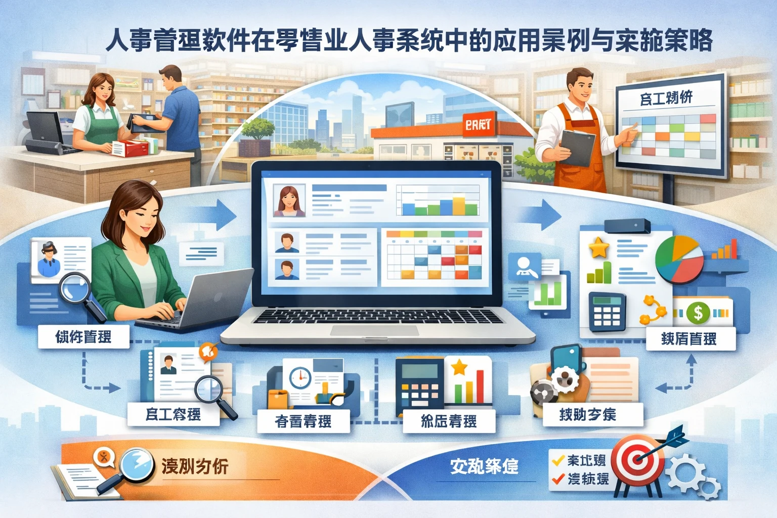 人事管理软件在零售业人事系统中的应用案例与实施策略