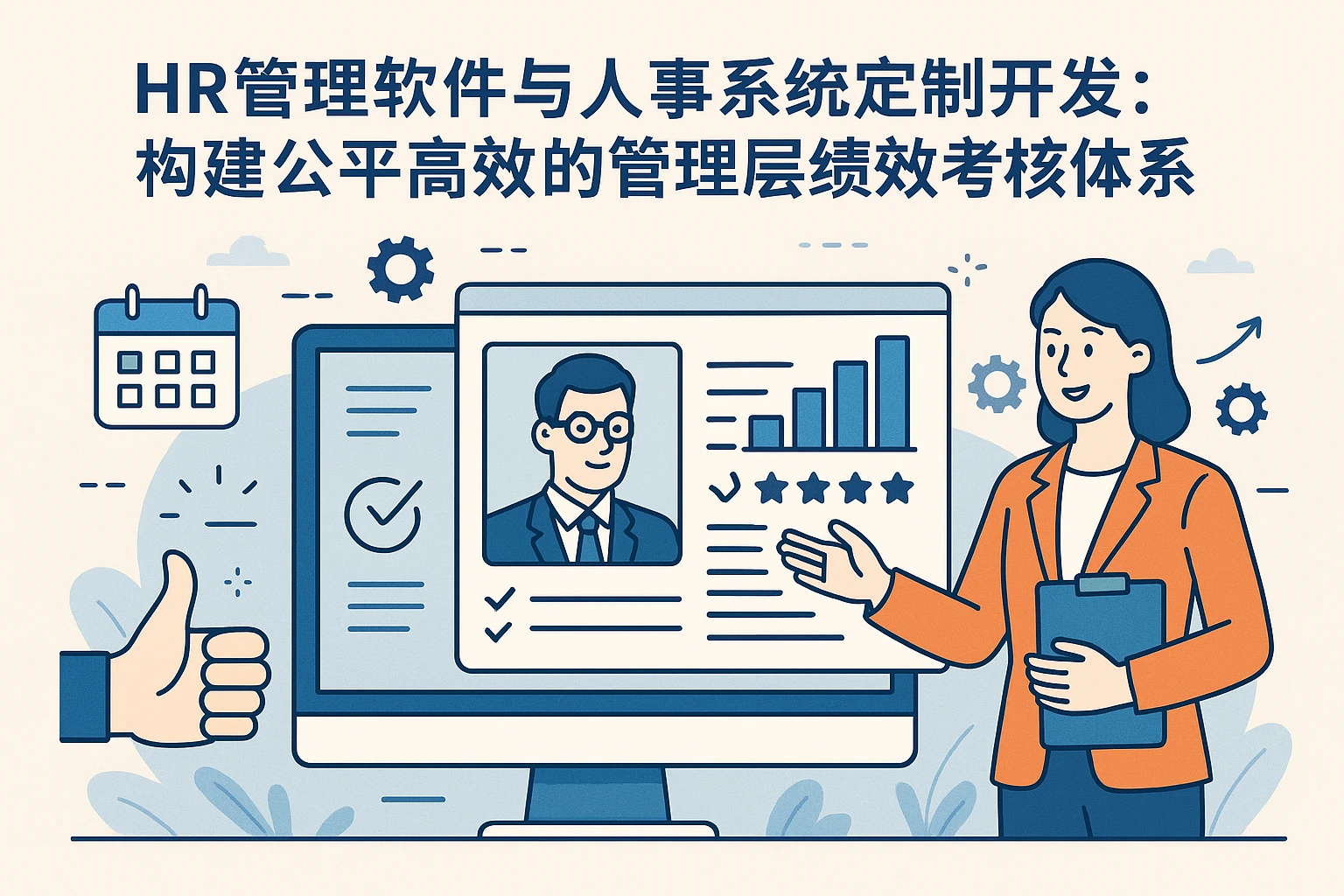 HR管理软件与人事系统定制开发:构建公平高效的管理层绩效考核体系