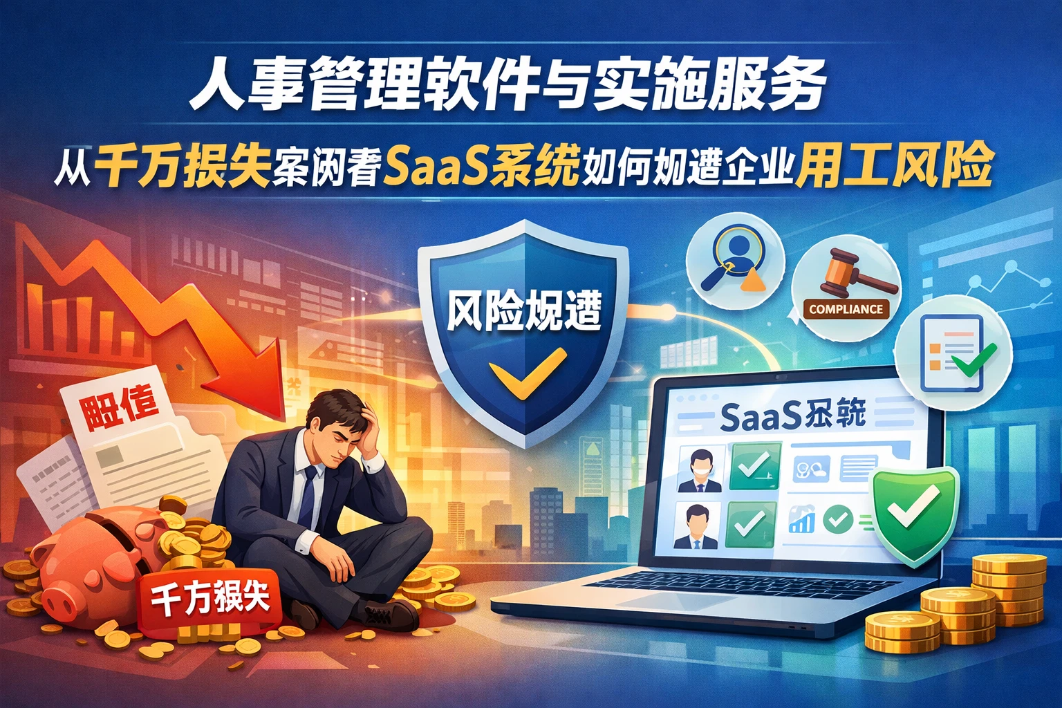 人事管理软件与实施服务：从千万损失案例看SaaS系统如何规避企业用工风险