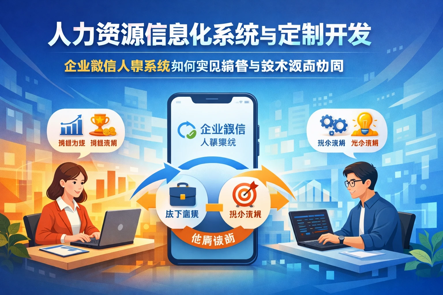 人力资源信息化系统与定制开发：企业微信人事系统如何实现销售与技术激励协同