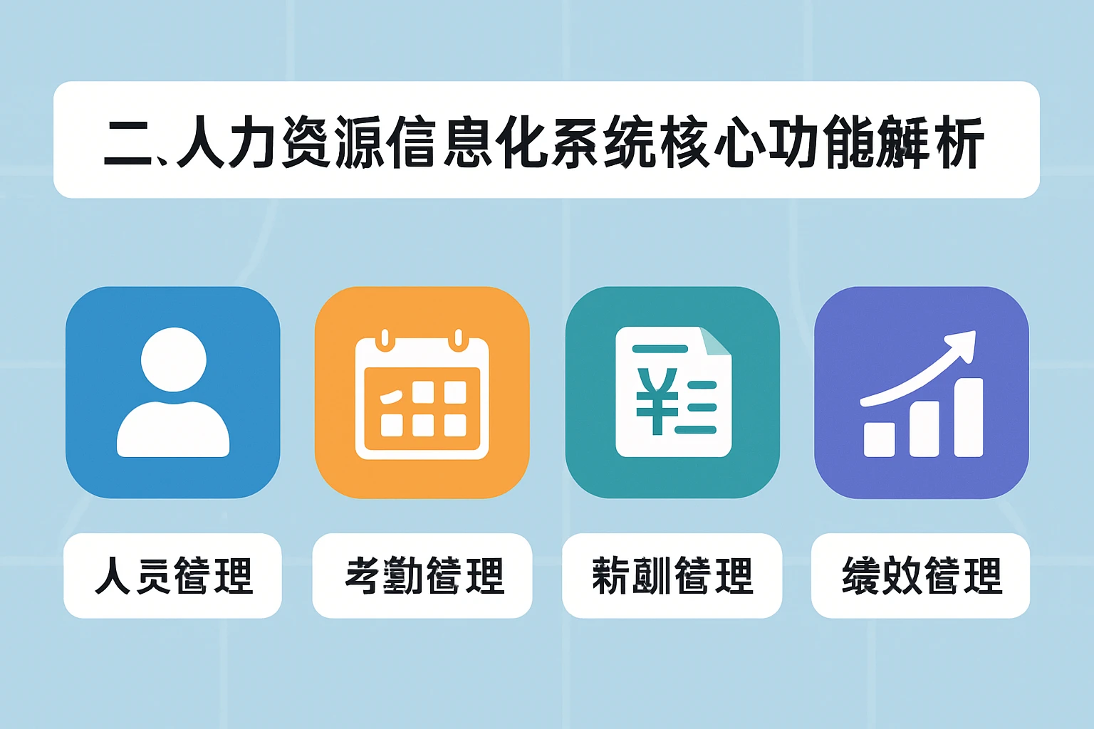 二、人力资源信息化系统的核心功能解析