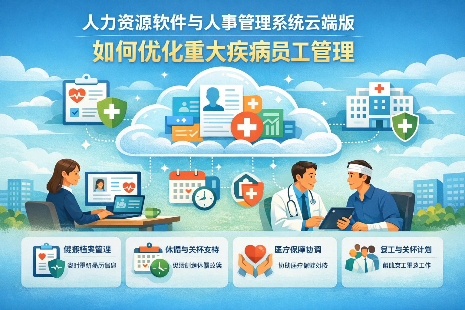 人力资源软件与人事管理系统云端版如何优化重大疾病员工管理