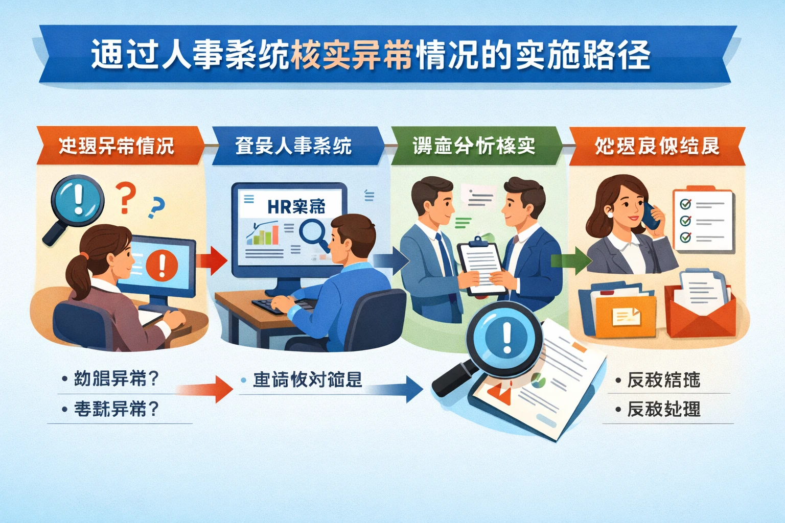 通过人事系统核实异常情况的实施路径