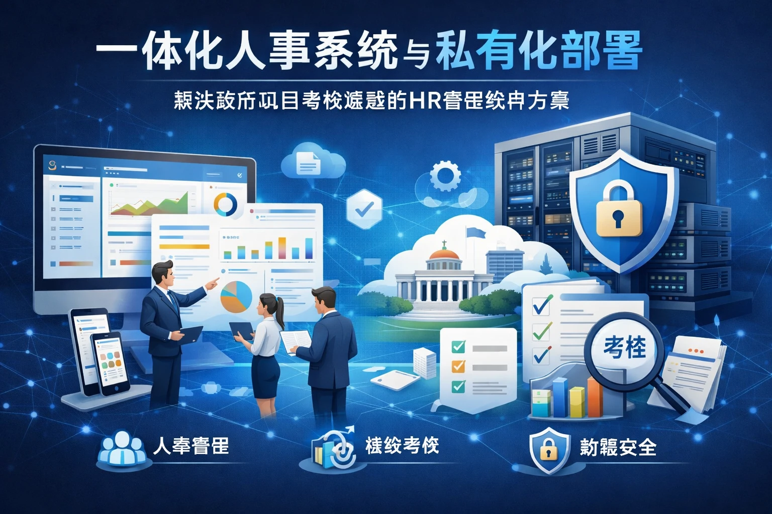 一体化人事系统与私有化部署：解决政府项目考核难题的HR管理软件方案