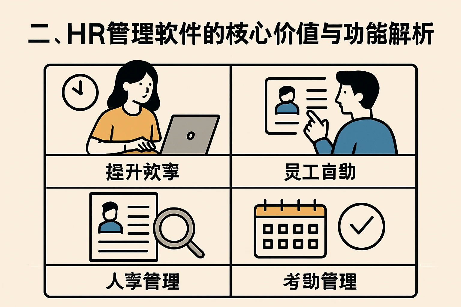 二、HR管理软件的核心价值与功能解析