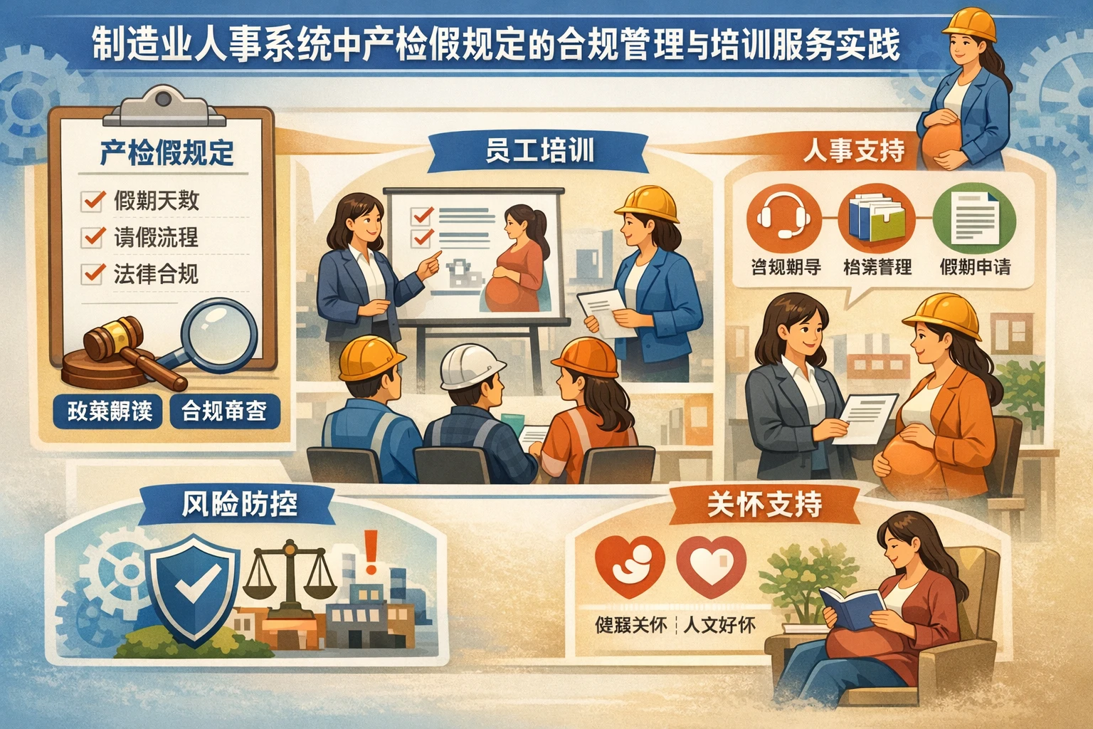 制造业人事系统中产检假规定的合规管理与培训服务实践