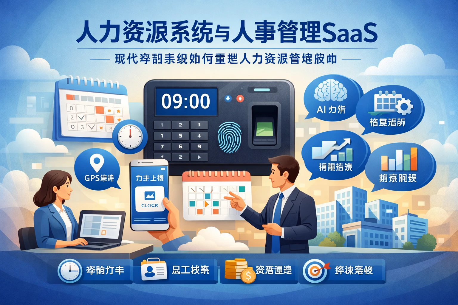 人力资源系统与人事管理SaaS：现代考勤系统如何重塑人力资源管理使命