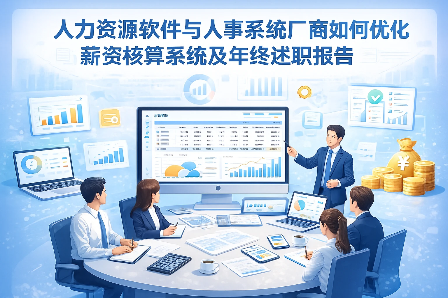 人力资源软件与人事系统厂商如何优化薪资核算系统及年终述职报告