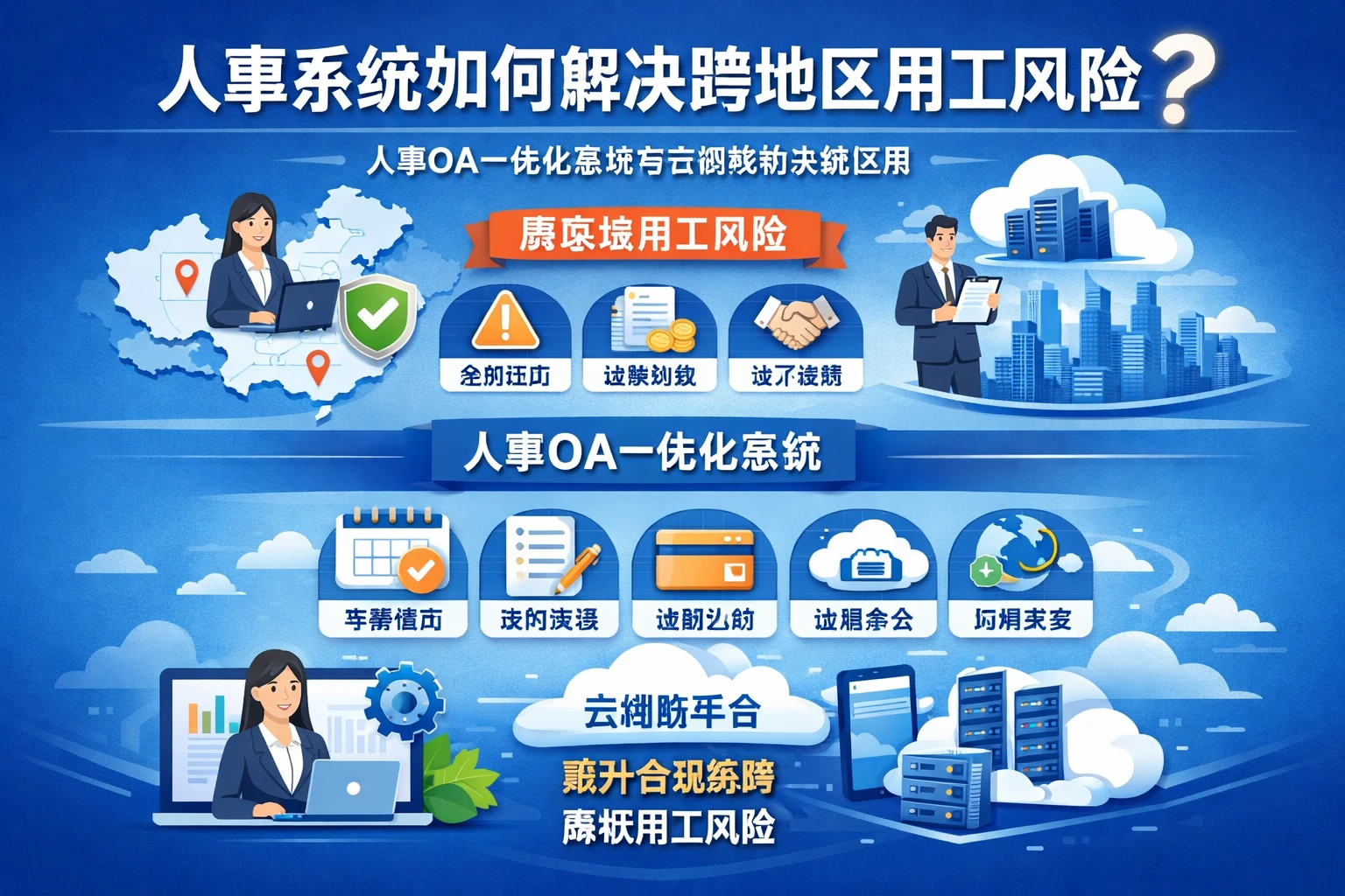 人事系统如何解决跨地区用工风险?人事OA一体化系统与云端版的实战应用