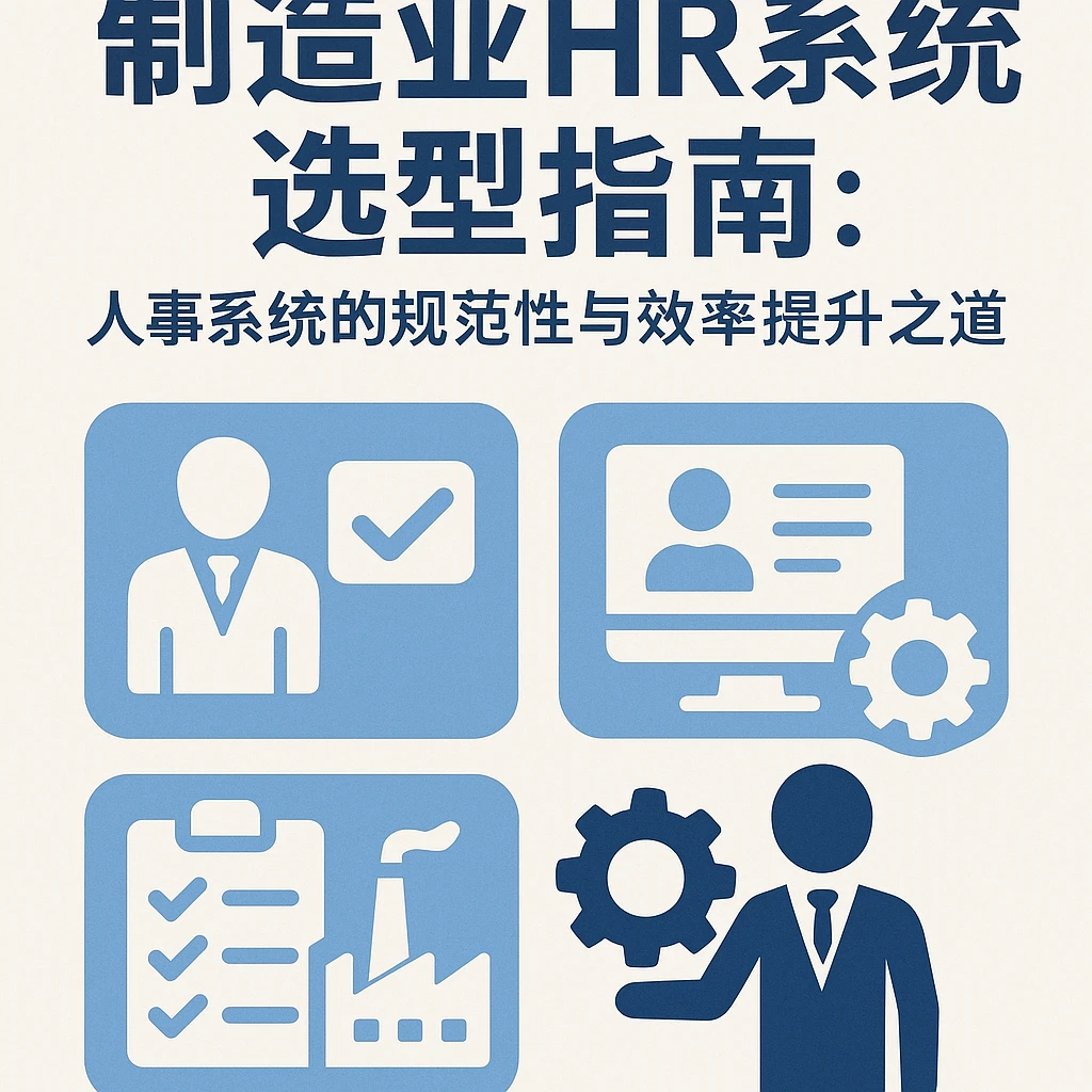 制造业HR系统选型指南：人事系统的规范性与效率提升之道