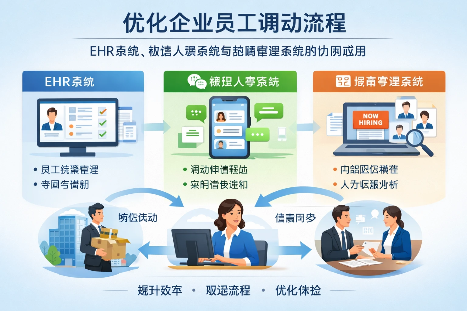 优化企业员工调动流程：EHR系统、微信人事系统与招聘管理系统的协同应用