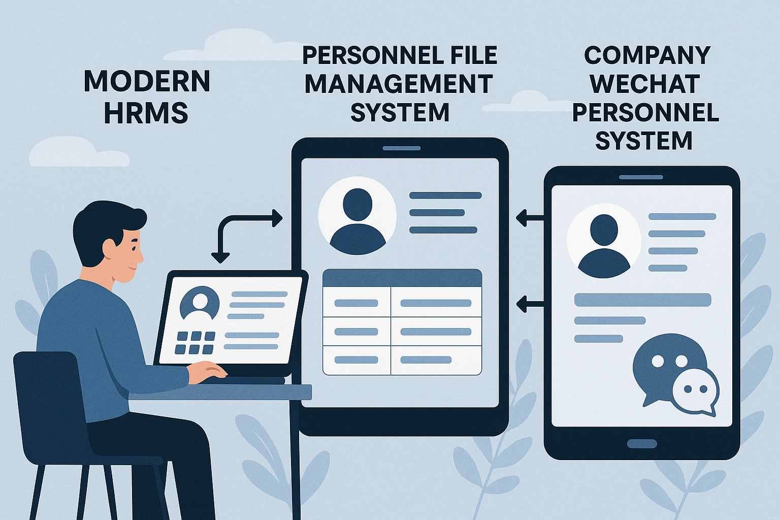 现代企业人力资源管理系统、人事档案管理系统与企业微信人事系统的整合应用