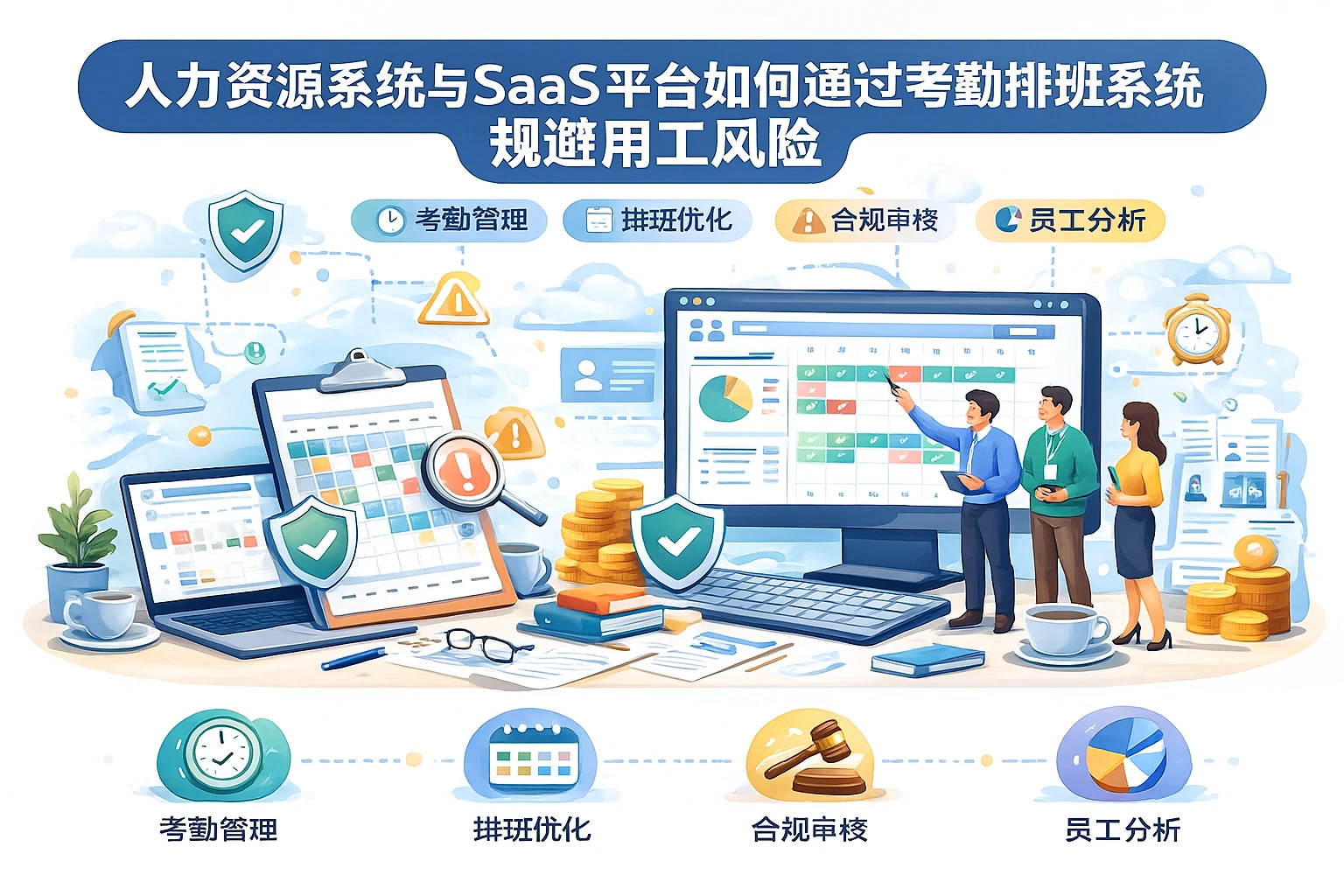 人力资源系统与SaaS平台如何通过考勤排班系统规避用工风险