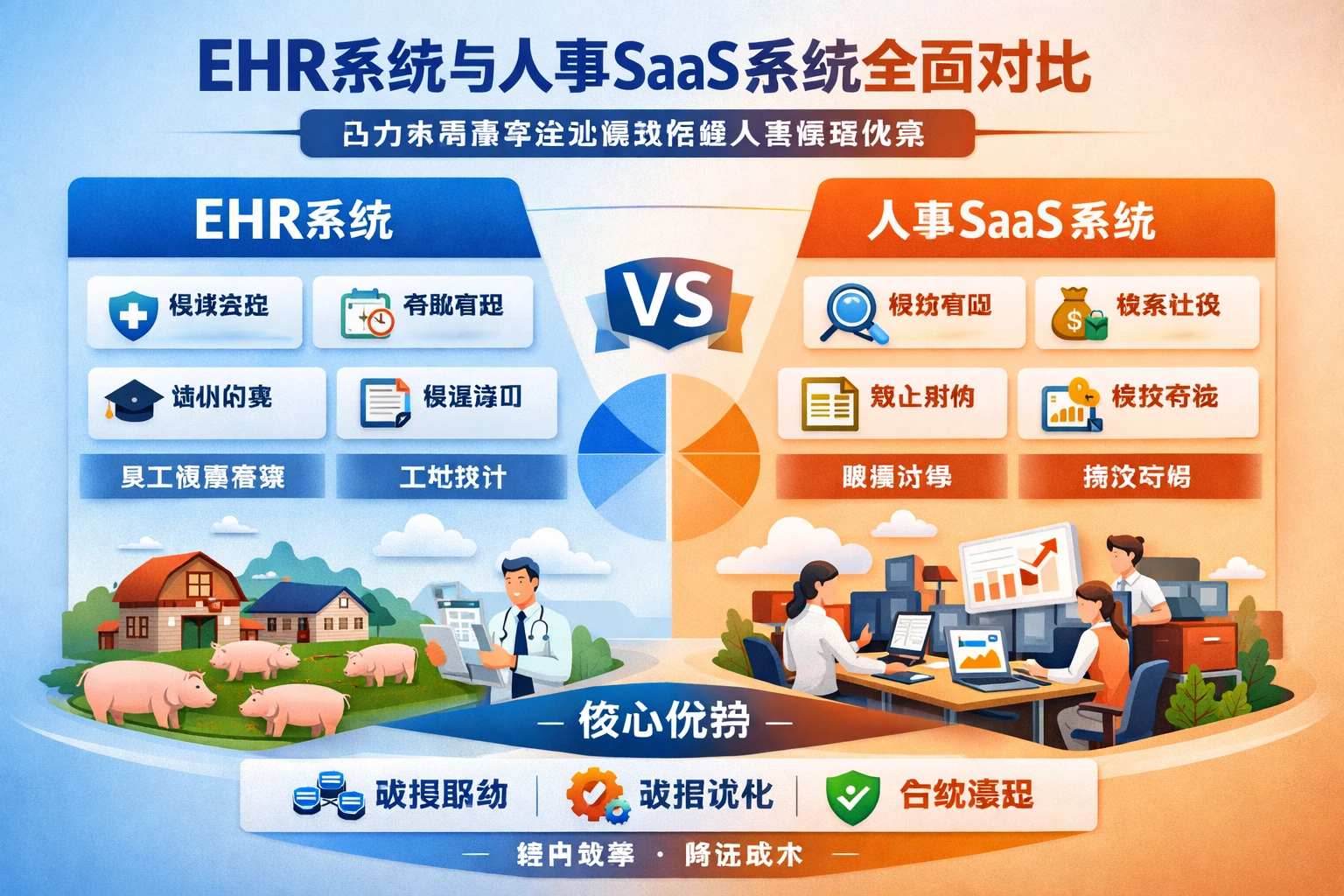 ehr系统与人事SaaS系统全面对比：助力养殖屠宰企业高效搭建人事管理体系