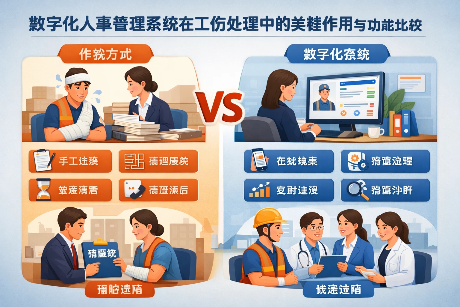 数字化人事管理系统在工伤处理中的关键作用与功能比较