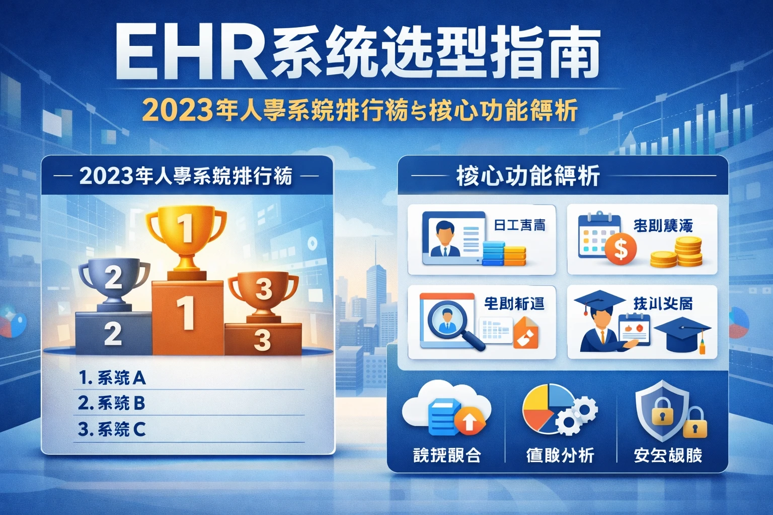 EHR系统选型指南：2023年人事系统排行榜与核心功能解析