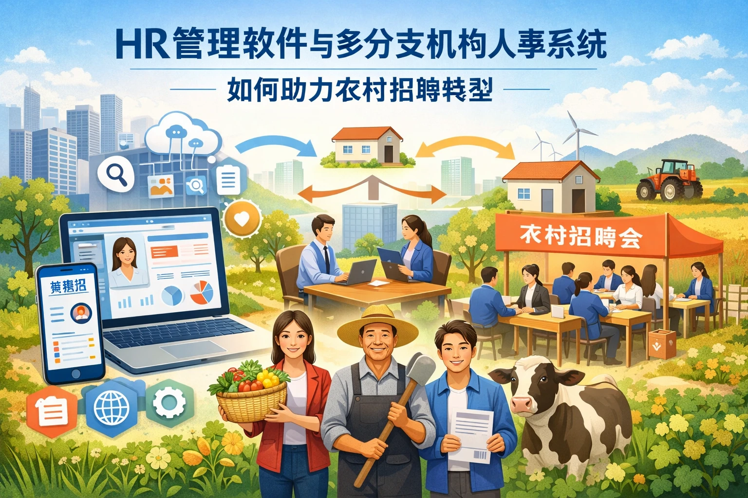 HR管理软件与多分支机构人事系统如何助力农村招聘转型