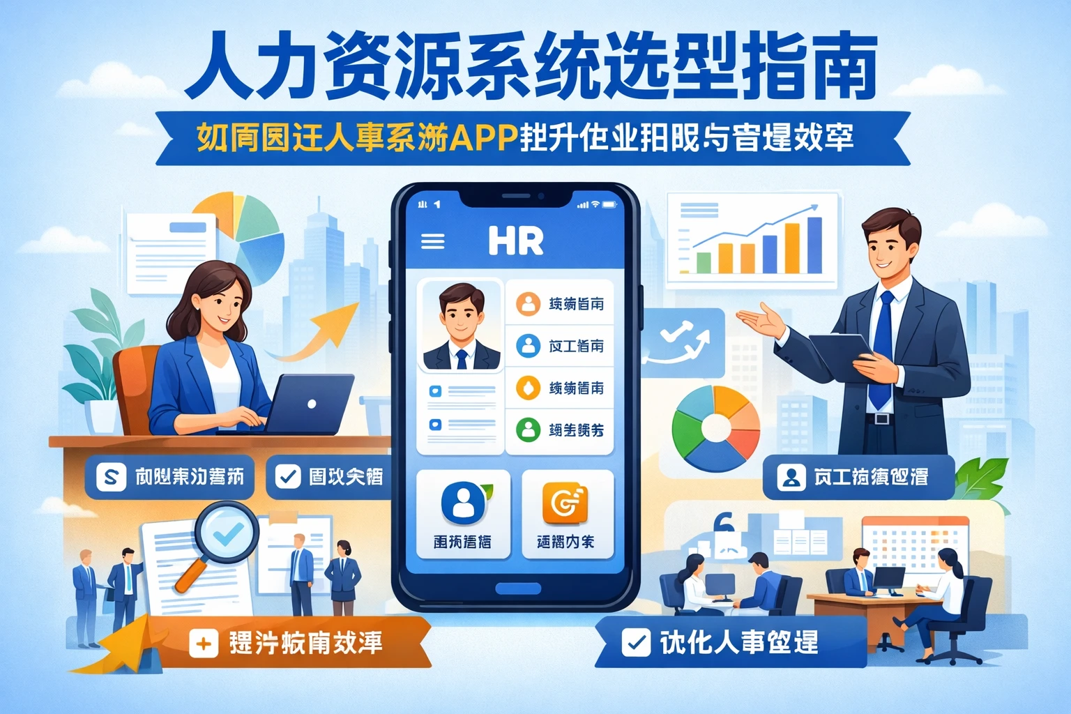 人力资源系统选型指南：如何通过人事系统APP提升企业招聘与管理效率