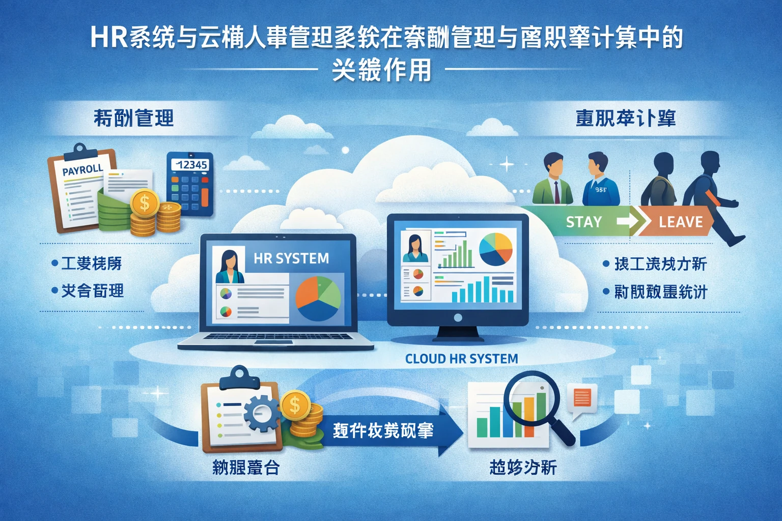 HR系统与云端人事管理系统在薪酬管理与离职率计算中的关键作用