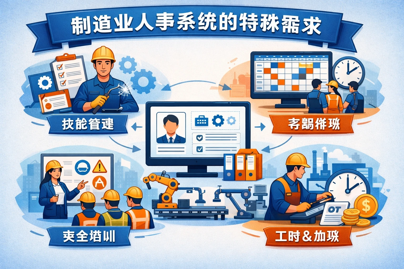 制造业人事系统的特殊需求