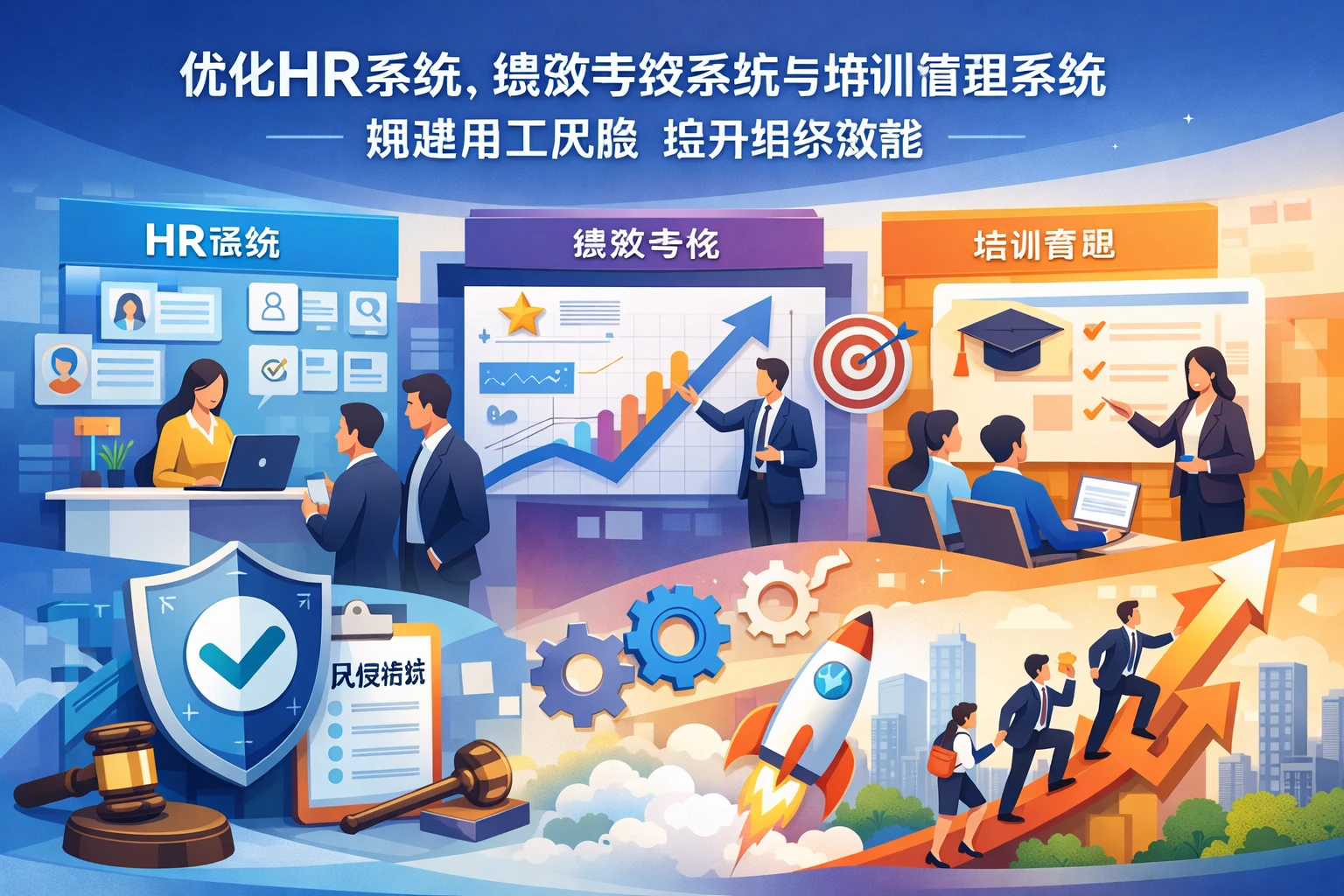 优化HR系统、绩效考核系统与培训管理系统,规避用工风险提升组织效能