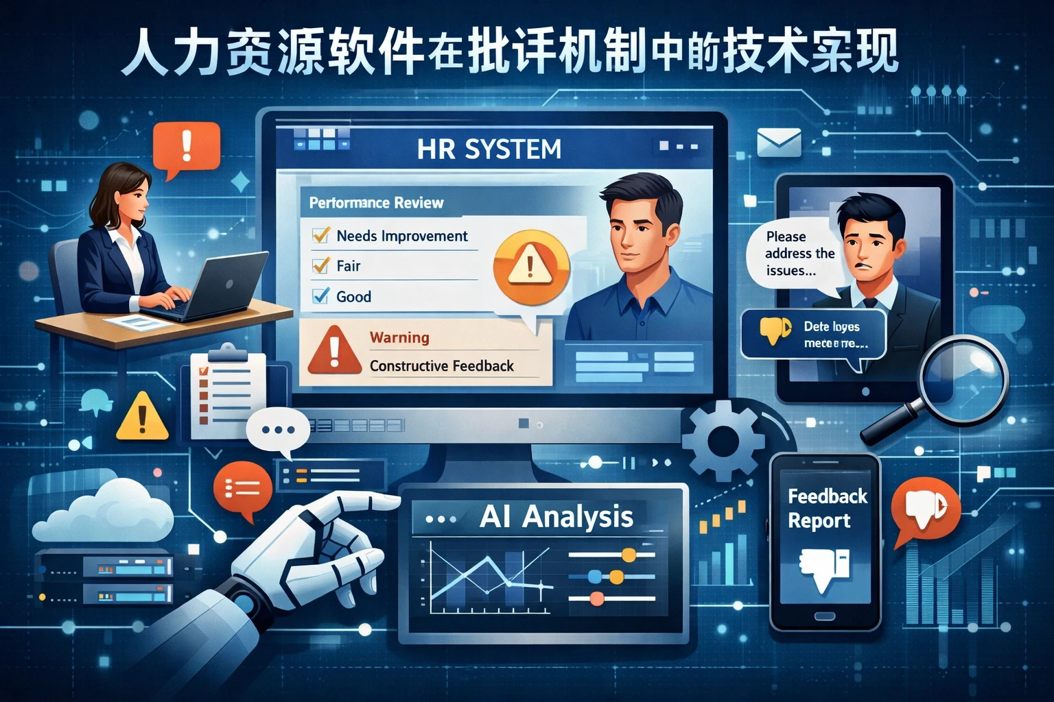 人力资源软件在批评机制中的技术实现