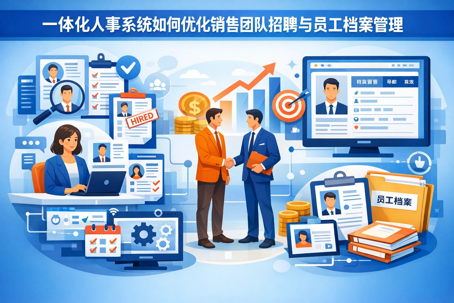 一体化人事系统如何优化销售团队招聘与员工档案管理