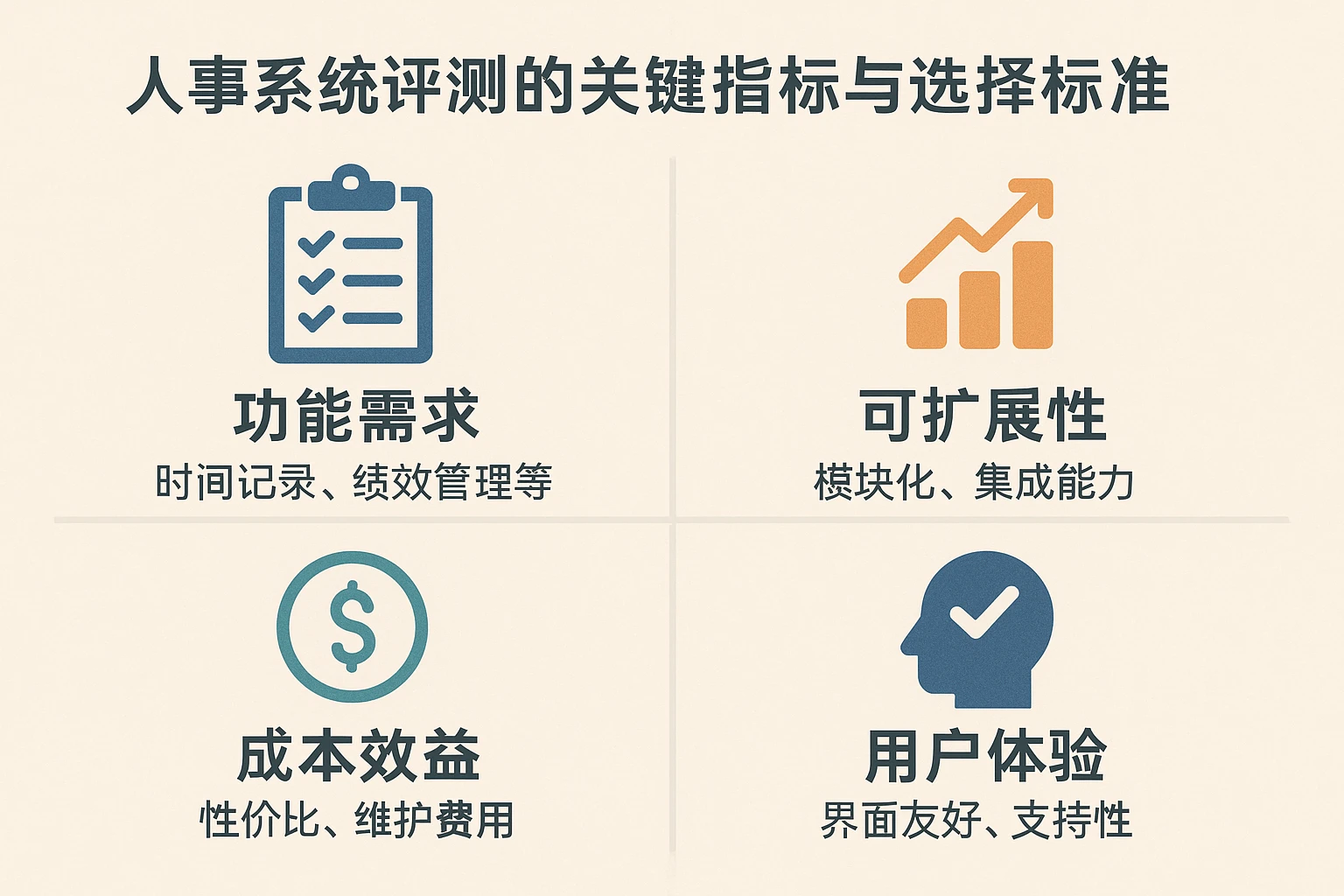 人事系统评测的关键指标与选择标准